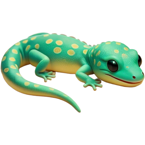 Meme-Worthy Cute Sleeping Gecko Portrait Emoji, Head resting peacefully with a contented smile, showcasing a diminutive, patterned body with smooth scales and eyes gently closed in serene slumber, Simplified yet adorably endearing features, highly detailed, glowing with a soft, drowsy tropical light, high shine, relaxed and utterly lovable, stylized with an air of playful laziness, soft glowing outline, capturing the essence of a sleeping gecko that feels destined to become the next viral icon of adorable rest! emoji