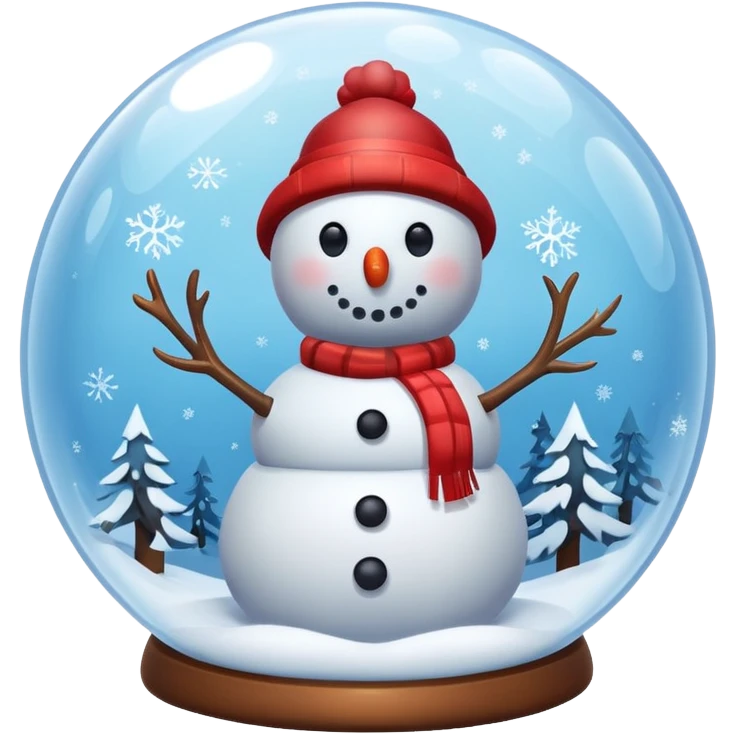 snowman in a bubble emoji