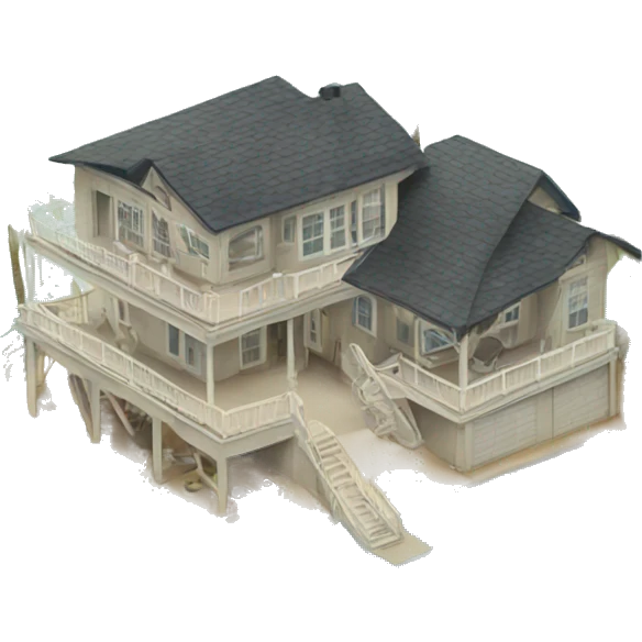 Beach house emoji