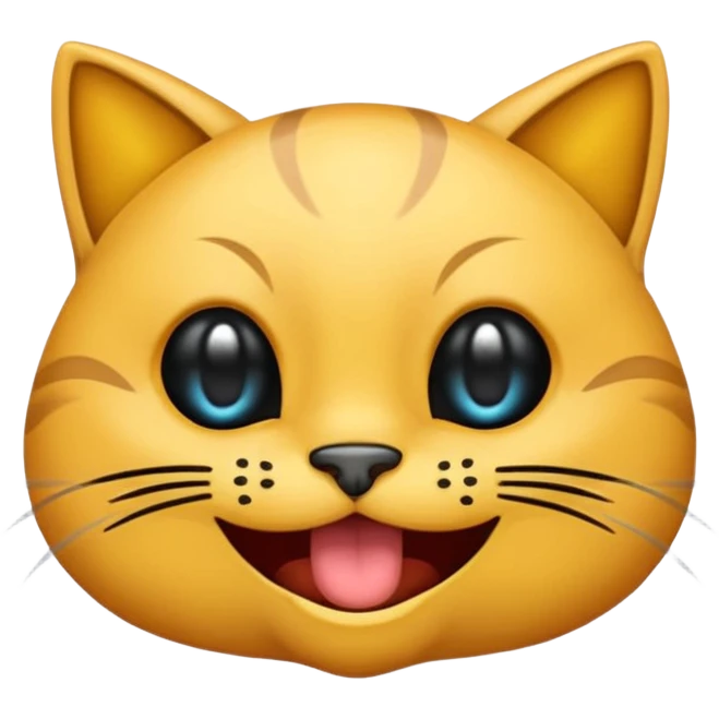 emoji de gato negro riéndose con lagrimas de risa y ojos entrecerrados😹 emoji