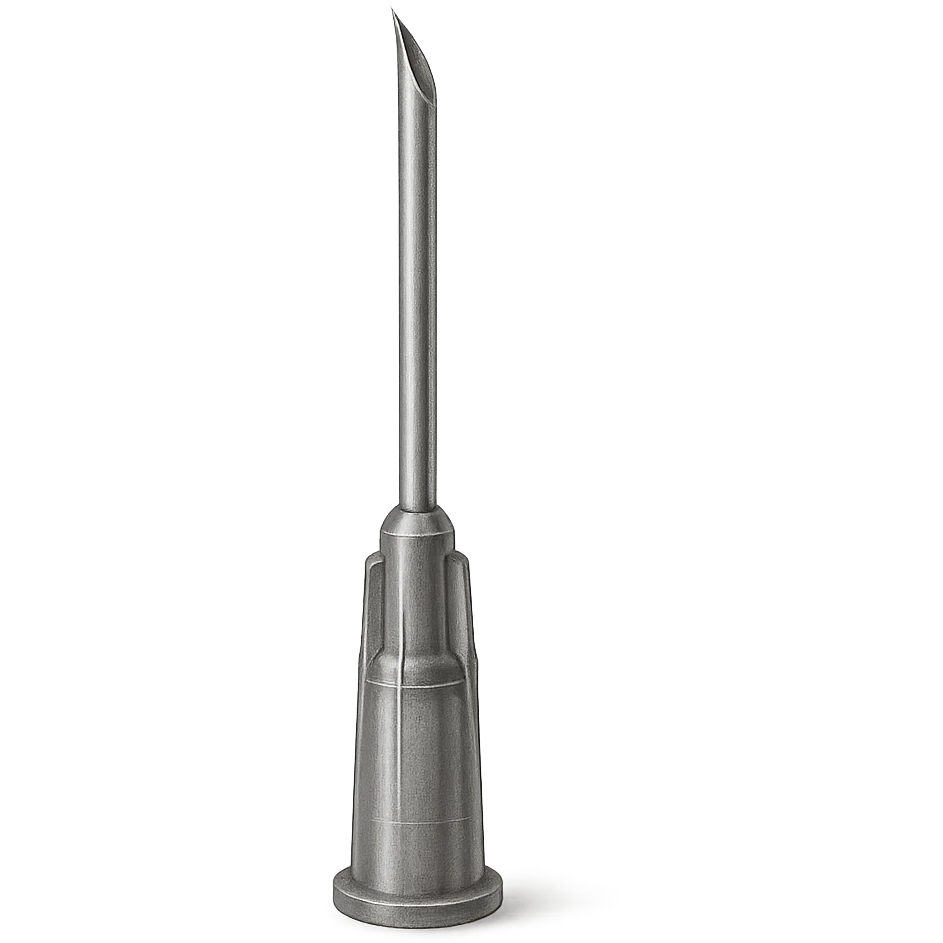 gray needle, realistic, detailed emoji