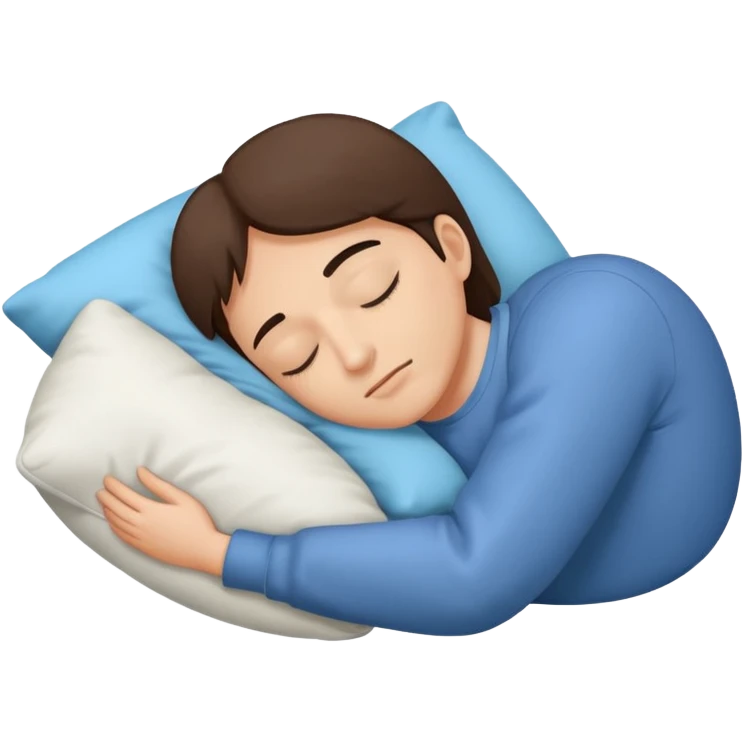 Sleeping wi the a pillow  emoji