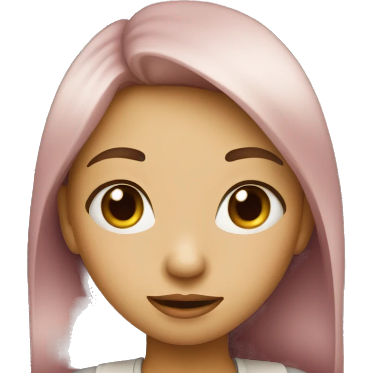Girl blushing  emoji