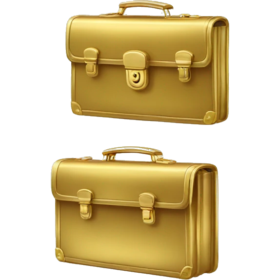 gold briefcase emoji