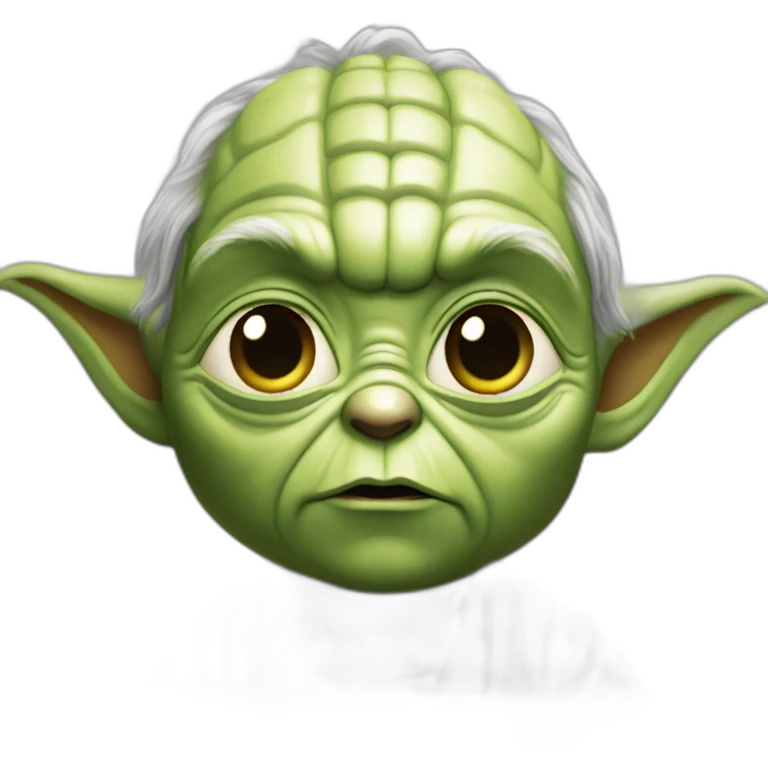Yoda qui fait les gros yeux emoji