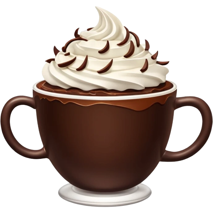 chocolate desert in cup emoji