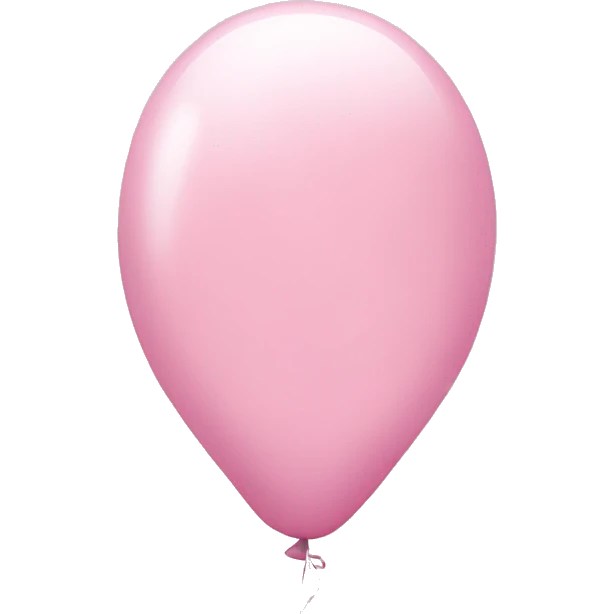Light pink one balloon  emoji