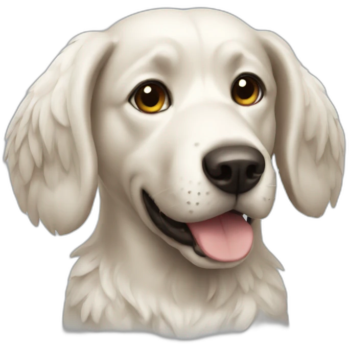 dog angel emoji