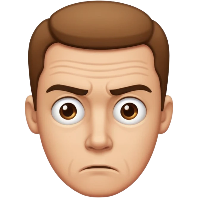 confused looking face emoji