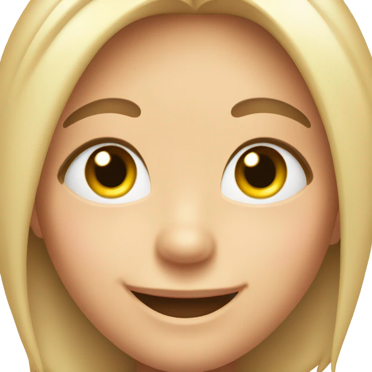 cute glowy smiling face emoji