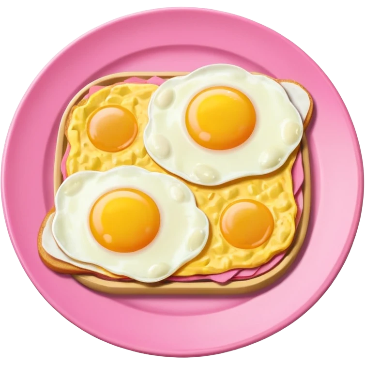 Toki Doki kawaii SPAM and eggs plate emoji
