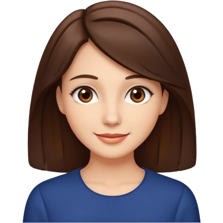 lady with brunnete hair emoji