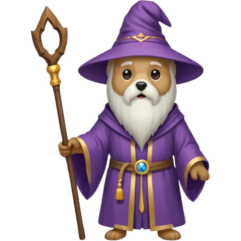 Dog wizard emoji