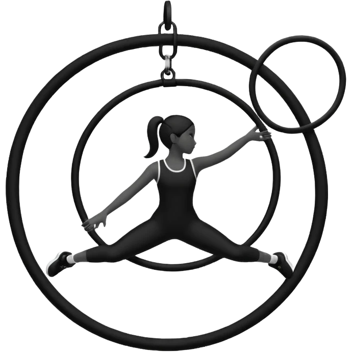 aerial hoops silhouette  emoji