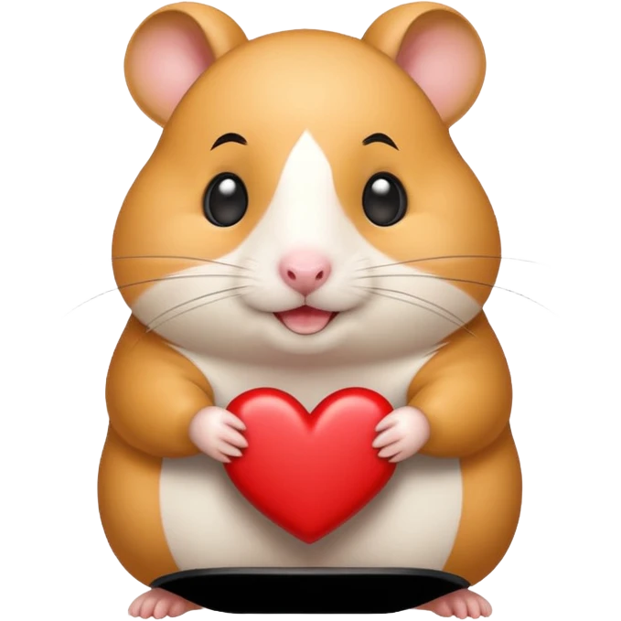 happy love hamster emoji