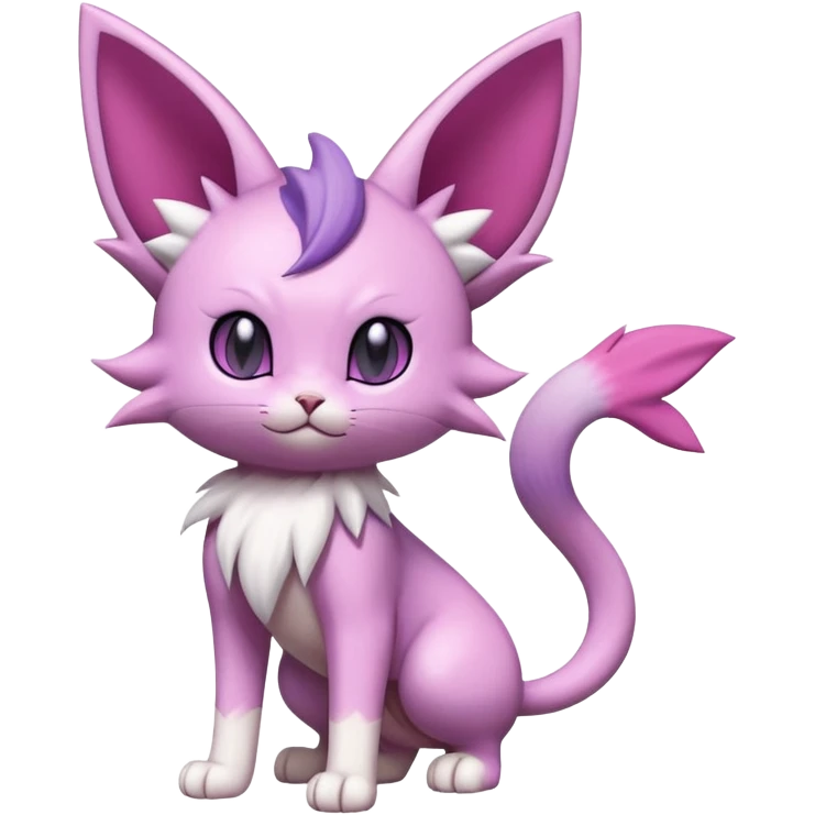 Espeon-Meowth-Skitty-Fakémon-hybrid-creature (full body)  emoji