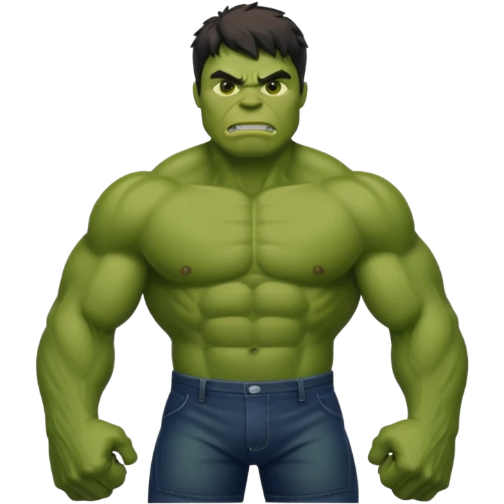 Hulk full body emoji