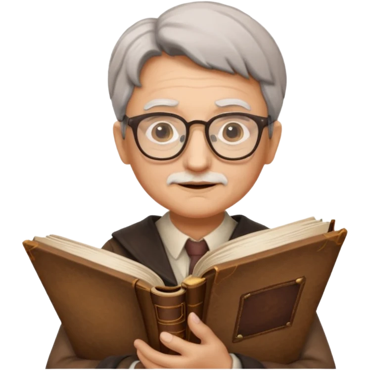 The wise librarian emoji