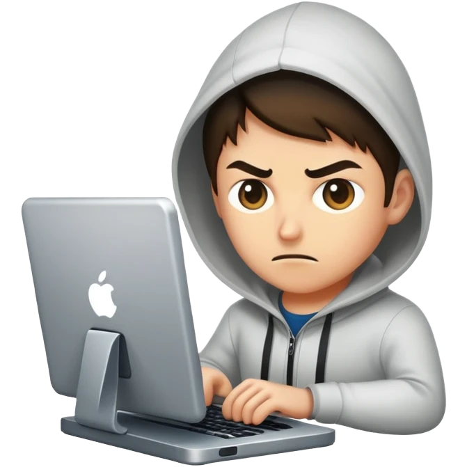 Me hacking  emoji