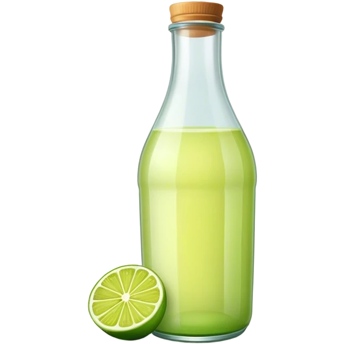 Lime juice bottled emoji