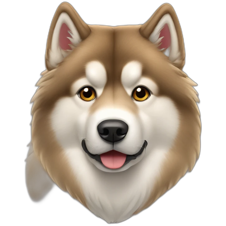 Light Brown malamute emoji