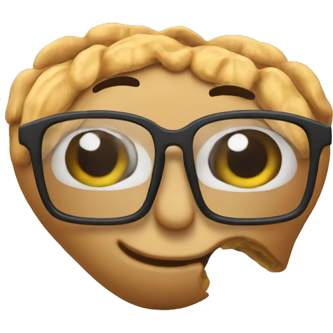 peanut with glasses  emoji