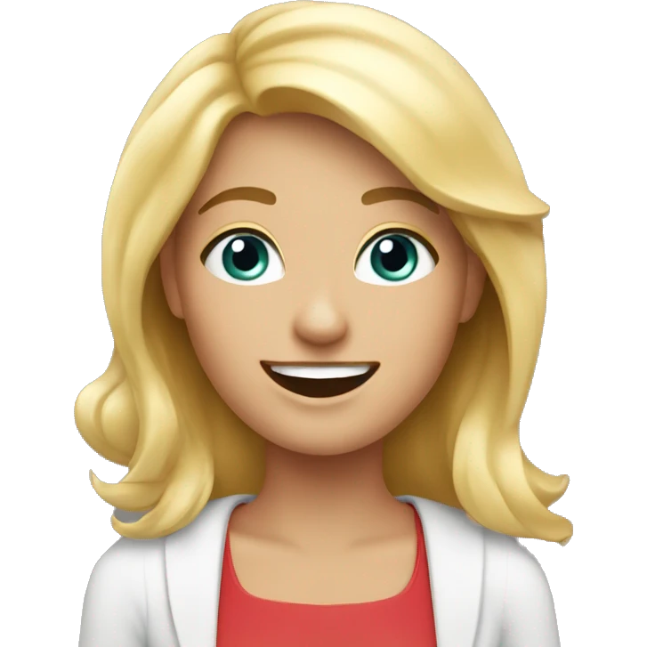 happy blonde woman with a lot of gifts emoji
