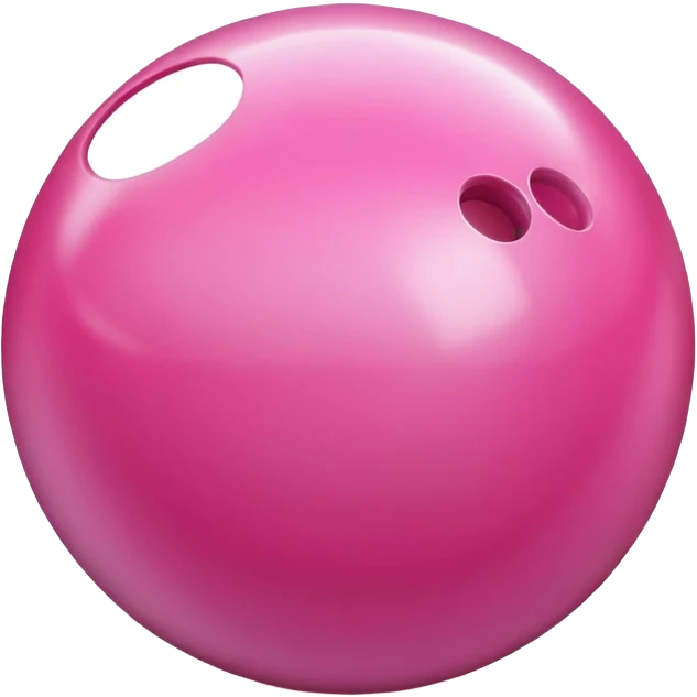 Pink bowling ball emoji