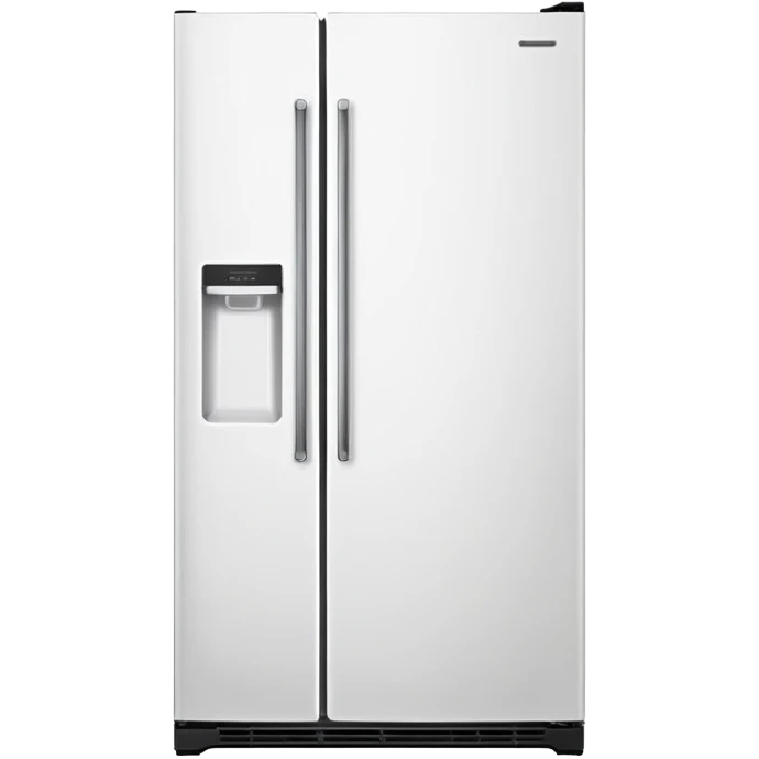 modern white fridge emoji