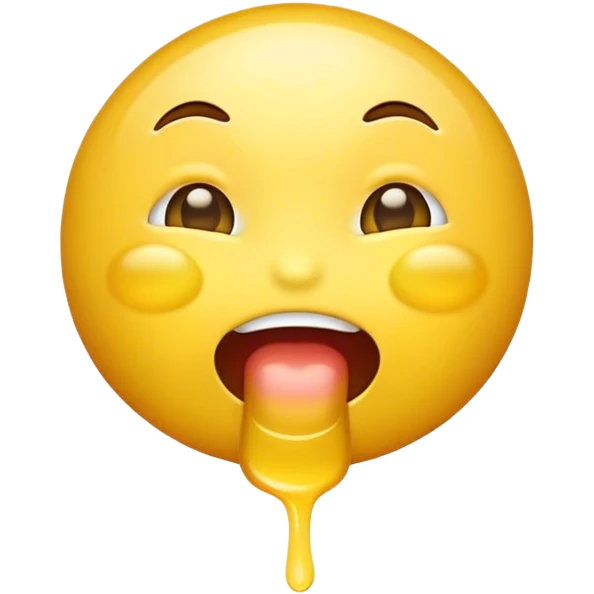 emoji with saliva  emoji
