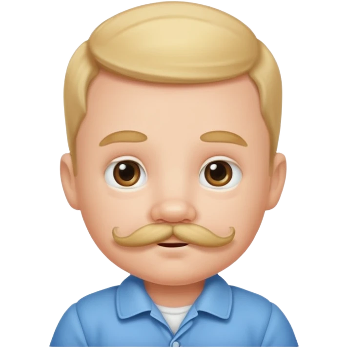 mustashed baby emoji