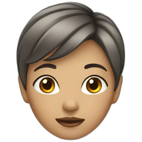 short hair girl emoji