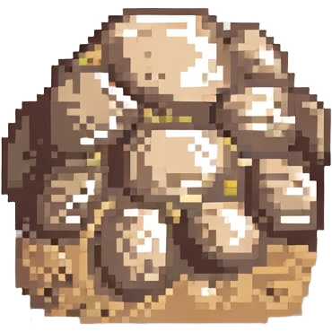 round tan desert rock, simple, natural texture emoji