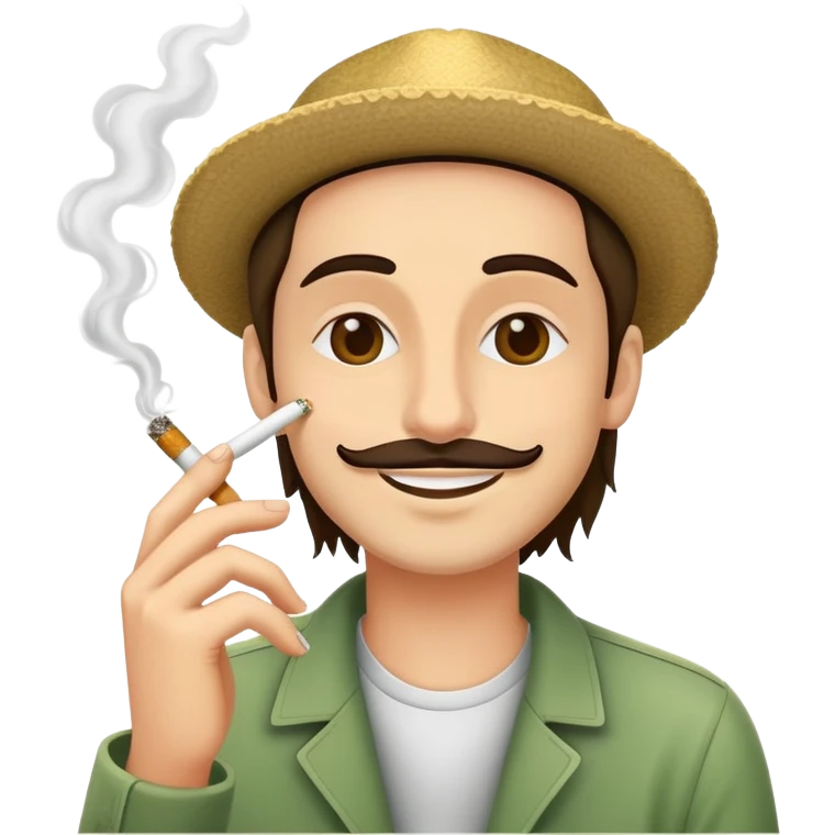 Курит травку  emoji