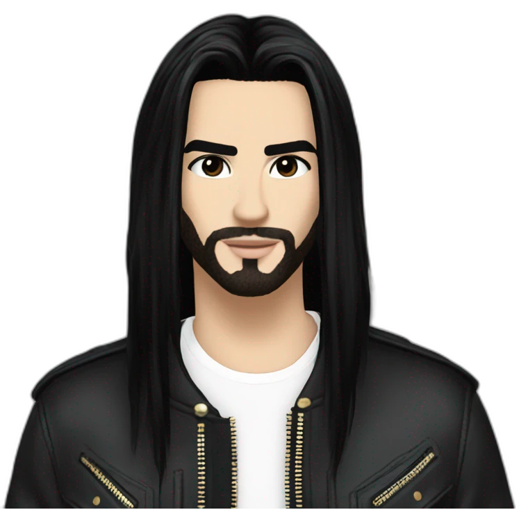 Bill Kaulitz black hair down Arthur movie emoji