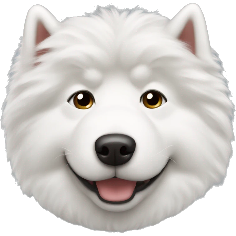 Samoyed Turned upside down emoji
