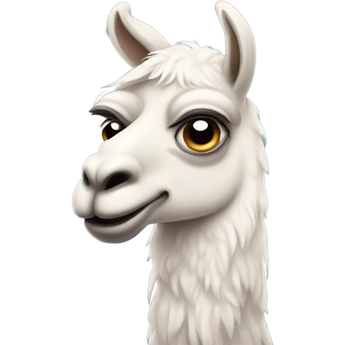 sad animal lama emoji