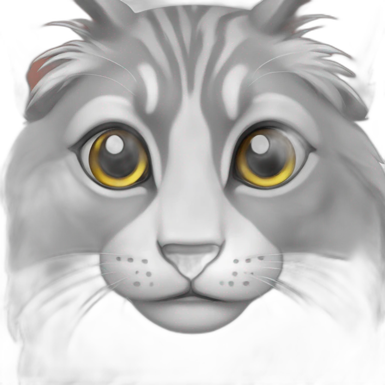 Louve grise et blanche yeux gris  emoji