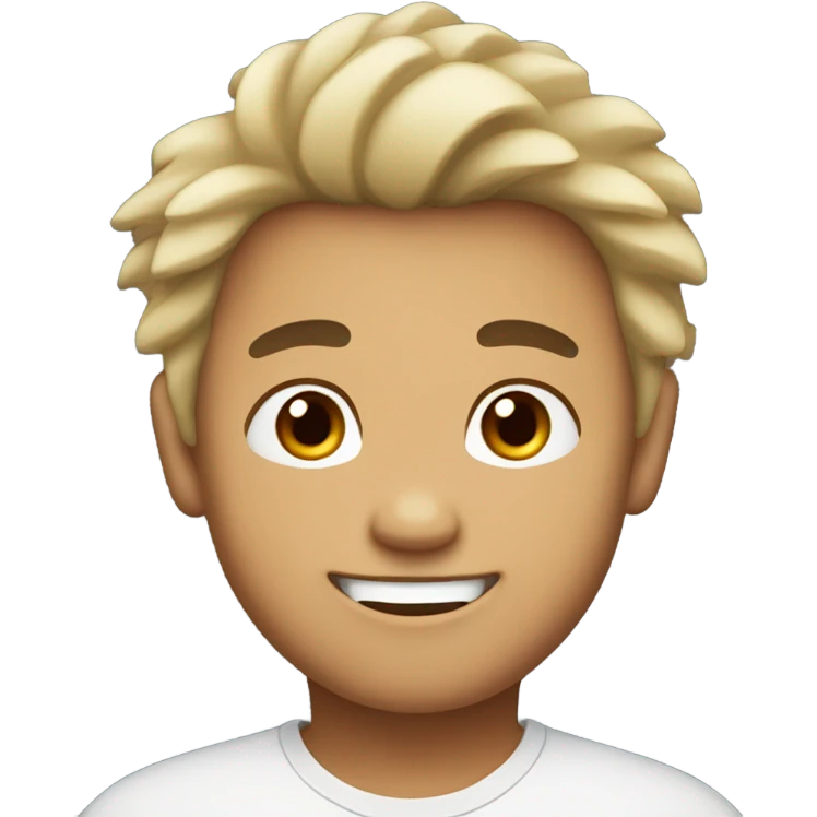 half chinese, half filipino guy with fair skin and cute smile and fluffy hair emoji