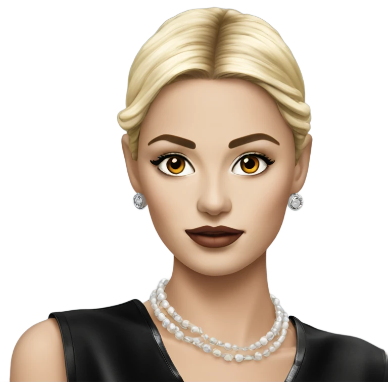 Hyper Realistic beautiful chanel model  emoji