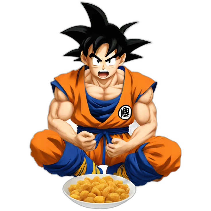 goku eatting emoji
