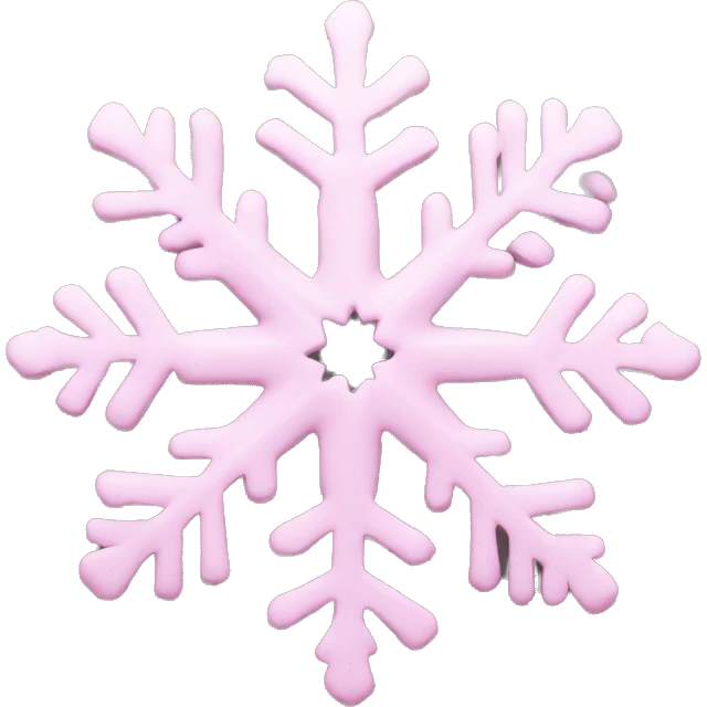 pastel pink snowflake  emoji