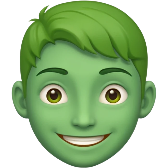 I said green skin not afro emoji