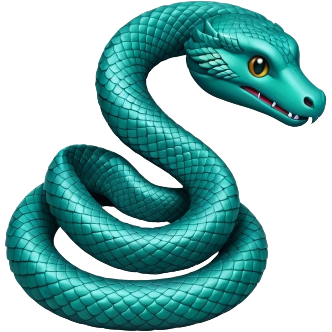 serpent teal emoji