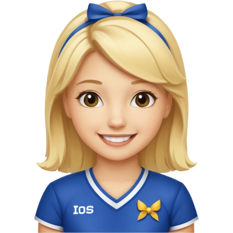 Una niña porrista emoji