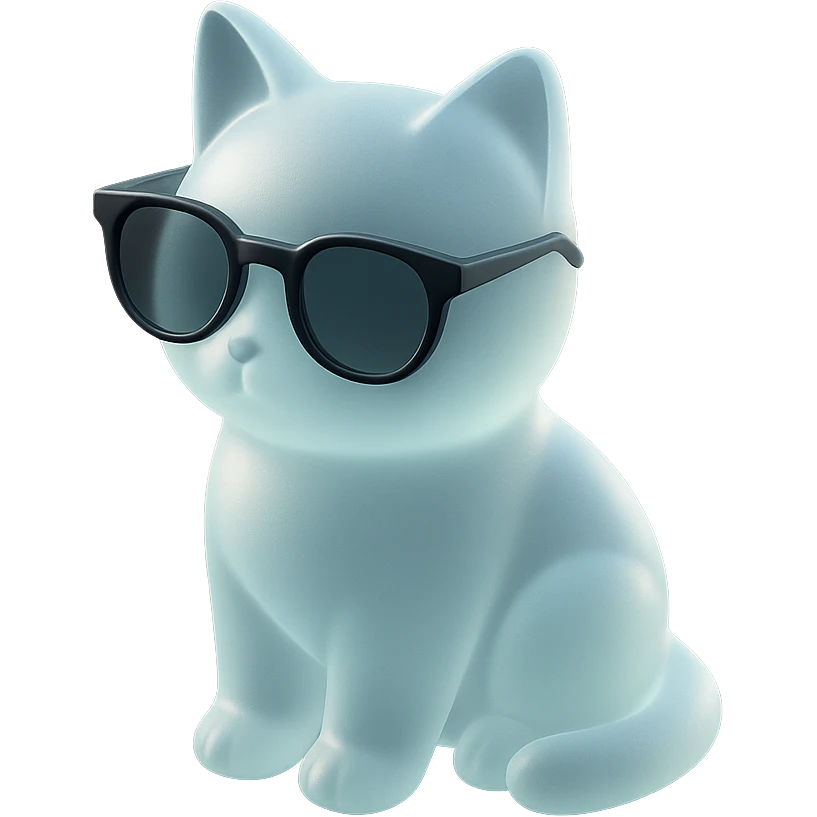 Cat wearing sunglasses emoji