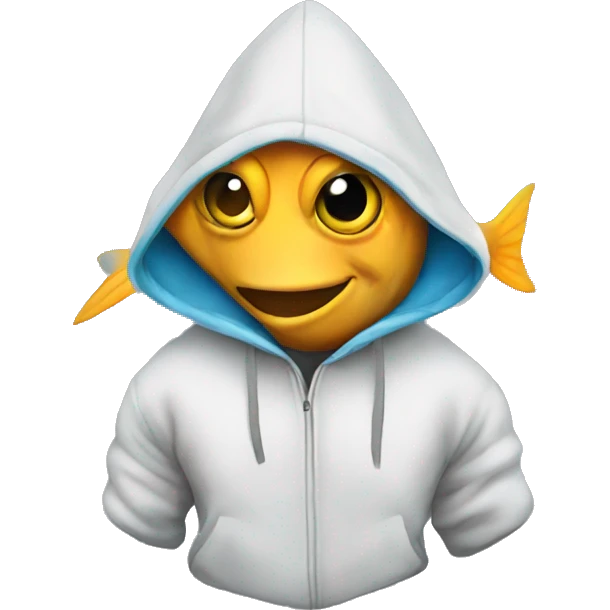 Fish wth hoodie emoji