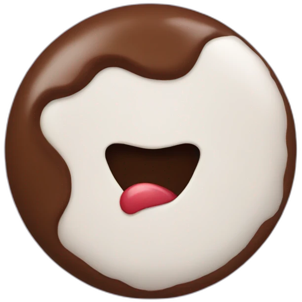 Chocolate kiss emoji