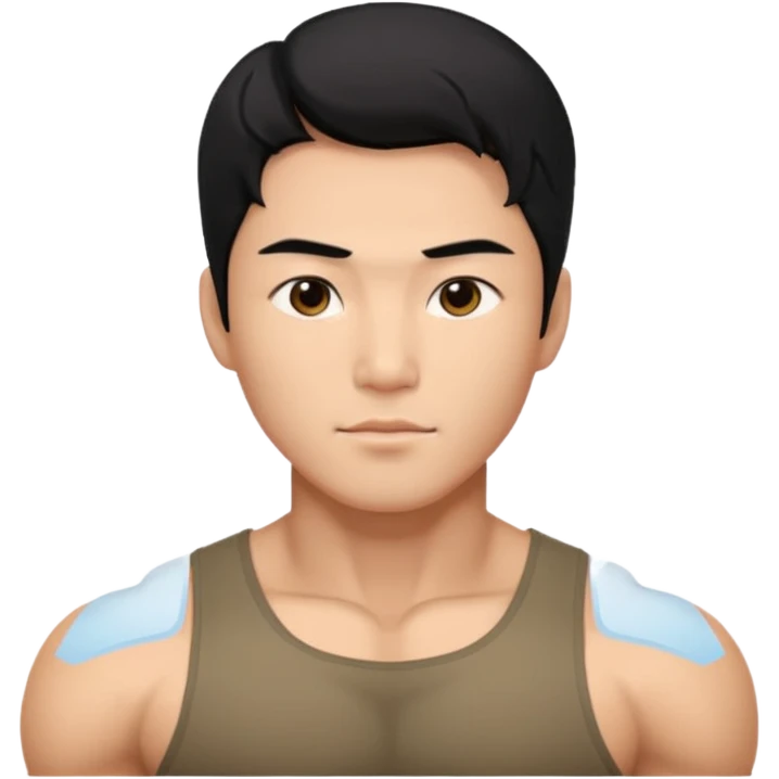 Koreli bir erkek ama çok yakışık lı ve kaslı saçı dümdüz saç çok daha fazla emoji