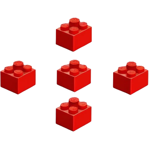 Red LEGO brick emoji